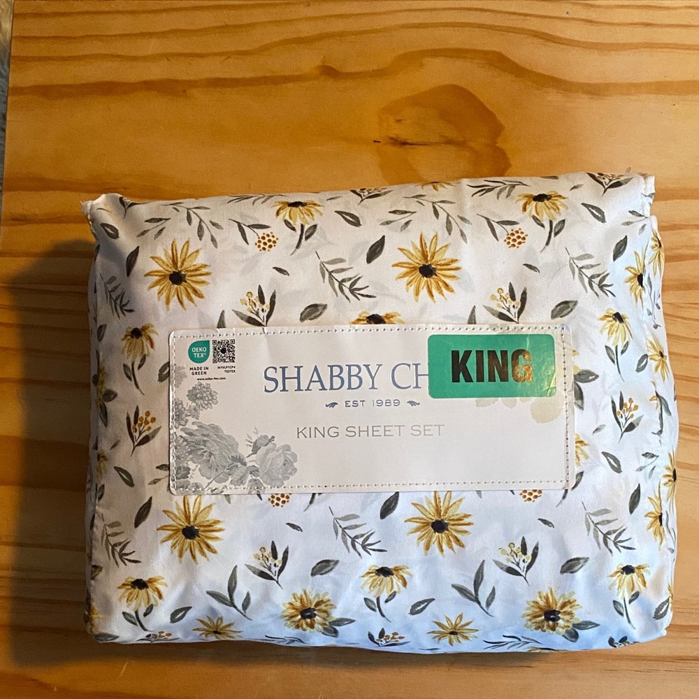 Shabby Chic King sheet set